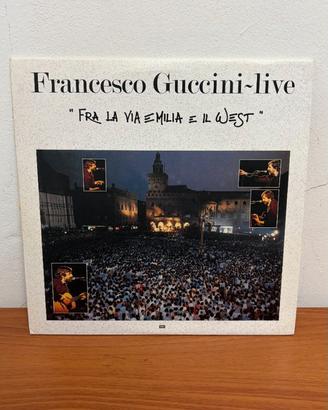 Vinile Francesco Guccini 'fra la via Emilia e il w