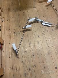 Lampadario con 6 faretti che si possono orientare