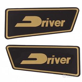 Coppia adesivi neri e oro per cupolino Vespa Drive