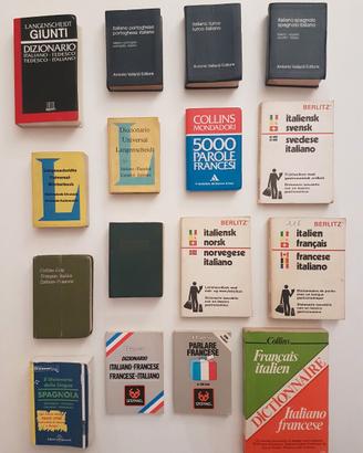 Dizionari tascabili varie lingue ed editori