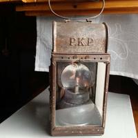 Lampada PKP ferrovie polacche anni 30 vintage