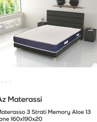 AZ 3 strati Memory Aloe 13 zone 160x190x20+cuscini