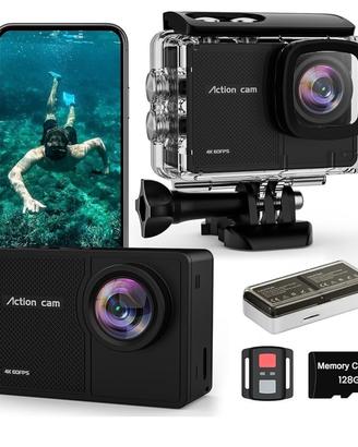 TIMNUT 4K 60FPS Action Cam, 40M Fotocamera