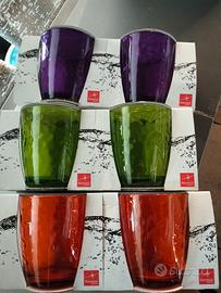 set bicchieri colorati 