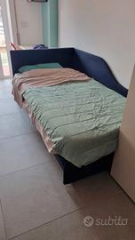 Letto singolo con secondo letto estraibile 