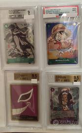 lotto carte gradate Onepiece tgc PSA / BGS