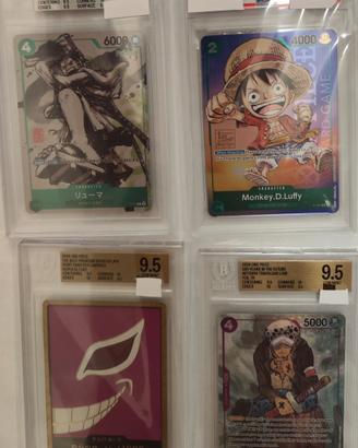 lotto carte gradate Onepiece tgc PSA / BGS