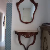 Consolle da ingresso con specchiera coordinata