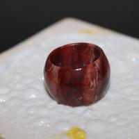 Anello Diaspro Rosso Pietra Artiganale 1980