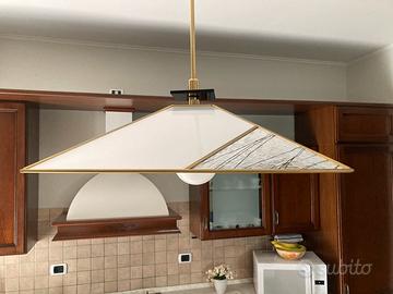 Lampadario da cucina in vetro di murano