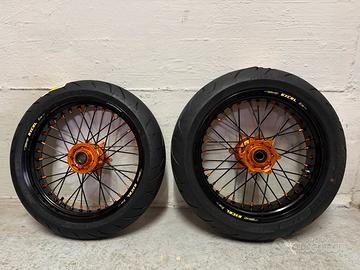 Cerchi 17 Excel Faba motard ktm GOMMATI NUOVI