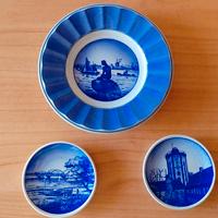 3 piatti porcellana di Copenaghen