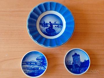 3 piatti porcellana di Copenaghen