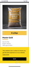 pellet A1 Gold  6,50 eu.