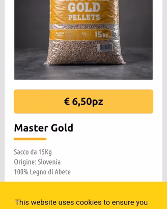 pellet A1 Gold  6,50 eu.