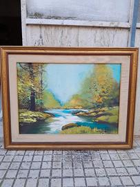 quadro d'epoca firmato olio su tela