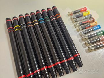 Set completo 9 Rapidograph Koh I Noor Rotring