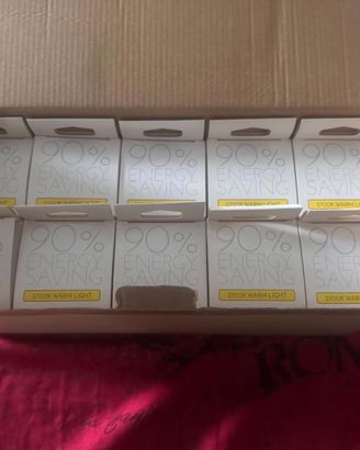 10 Lampadine LED E27 Specchio 8W=80W 2700K Silver 