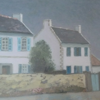 Dipinto ad olio del pittore Claudio Casadei .