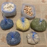 Sabbia e sassi decorativi per acquari o feng shui