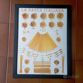 Poster Pasta Italiana in cornice 30x40 