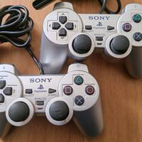 2 Controller Dual Shock 2 Originale Argento PS2