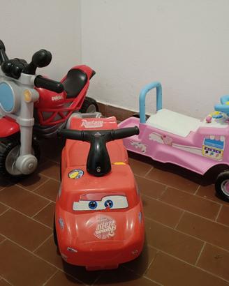 giocattoli moto ducati, saetta mc queen e gelati