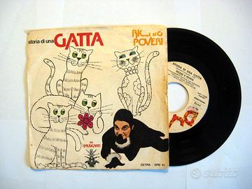 45 giri del'76–Ricchi e Poveri-Storia di una gatta