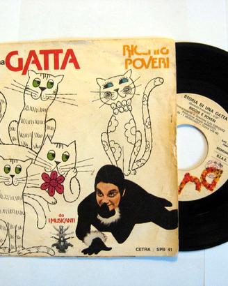 45 giri del'76–Ricchi e Poveri-Storia di una gatta