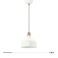 Lampada a sospensione, bianco sporco, 23 cm