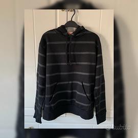 Felpa a righe con cappuccio taglia XXL 100% cotone