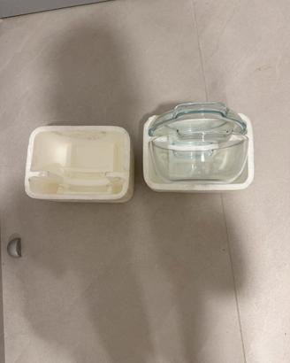 Contenitore di vetro con coperchio