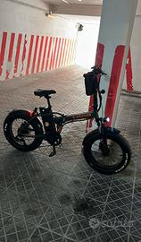 Bici elettrica orange