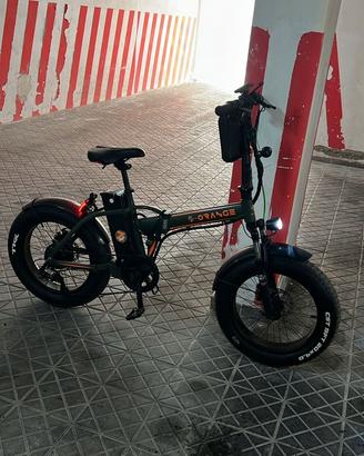 Bici elettrica orange