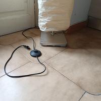 2 lampade a terra, paralume carta