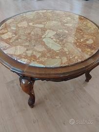 tavolo da soggiorno legno marmo