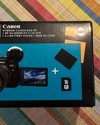 Canon EOS RP + objectif RF 24-105mm + 2 batteries 