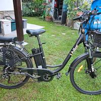 I-BIKE Bicicletta Elettrica Nero M