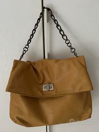 Borsa in Pelle Senape “sete di Jaipur” Perfetta