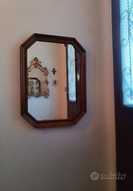 Specchio vintage legno anni 70/80
