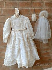 Abito da Prima Comunione anni 50 in pizzo 