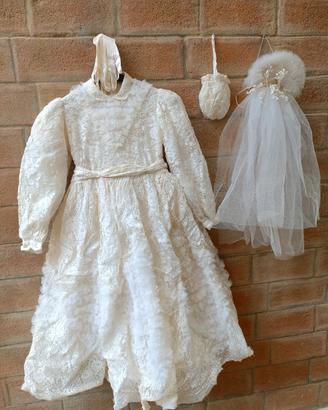 Abito da Prima Comunione anni 50 in pizzo 