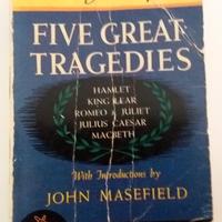 Libro ed.1939 in inglese: 5opere di W.Shakespeare