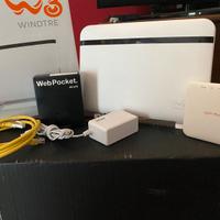 Modem Open Fiber e Web Pocket  WINDTRE