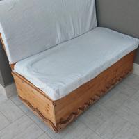 cassa panca in legno  contenitore 