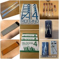 Lotto 45 articoli da disegno tecnico NUOVI