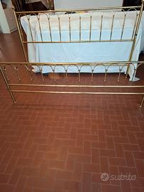 letto vintage ottone
