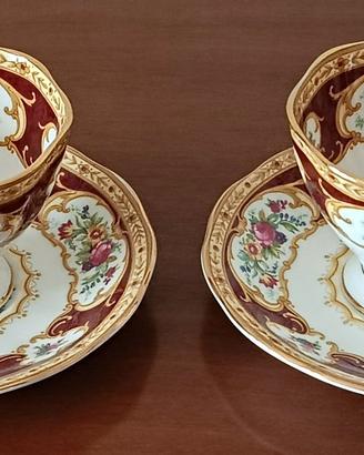 Tazzine vintage caffè con piattini Royal Albert