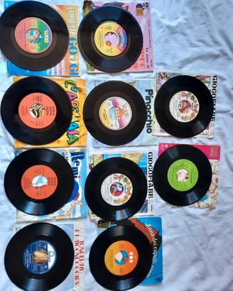 Lotto Dischi 45 giri anni 70-80 cartoni e fiabe