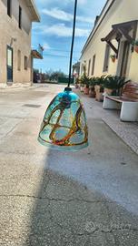 Lampada a Sospensione in Vetro Artistico di Murano